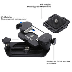 PULUZ Capture Camera Clip Aluminum Alloy Quick Release Clip with Plate, Quick Release(Blue), Capture Clip