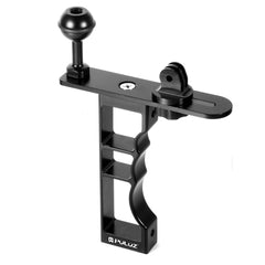 PULUZ CNC Aluminum Single Hand Diving Photography Bracket Handheld Holder, Compatible with DJI Osmo Action, GoPro NEW HERO /HERO7 /6 /5 /5 Session /4 Session /4 /3+ /3 /2 /1, Xiaoyi and Other Action Cameras, DSLR Cameras, Single Hand Bracket