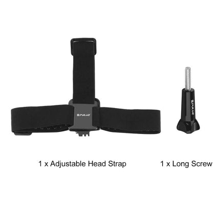 Correa elástica ajustable para la cabeza PULUZ para GoPro, Insta360 ONE R, DJI Osmo Action y otras cámaras de acción, correa para la cabeza