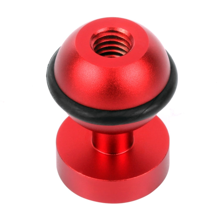 PULUZ CNC-Aluminium-Kugelkopf-Adapterhalterung für GoPro, Insta360, DJI und andere Actionkameras, Durchmesser: 2,5 cm, CNC-Aluminium (Schwarz), CNC-Aluminium (Blau), CNC-Aluminium (Rot)