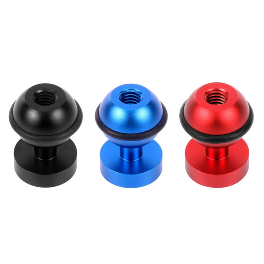 PULUZ CNC Aluminum Ball Head Adapter Mount for GoPro, Insta360, DJI and Other Action Cameras, Diameter: 2.5cm, CNC Aluminum (Black), CNC Aluminum (Red)