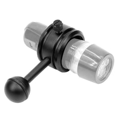 PULUZ Light Diving Aluminum Alloy Clamp Ball Head Mount Adapter Fixed Clip for Underwater Strobe Housing Light