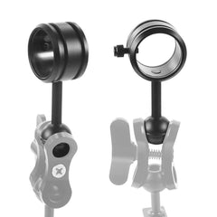 PULUZ Light Diving Aluminum Alloy Clamp Ball Head Mount Adapter Fixed Clip for Underwater Strobe Housing Light