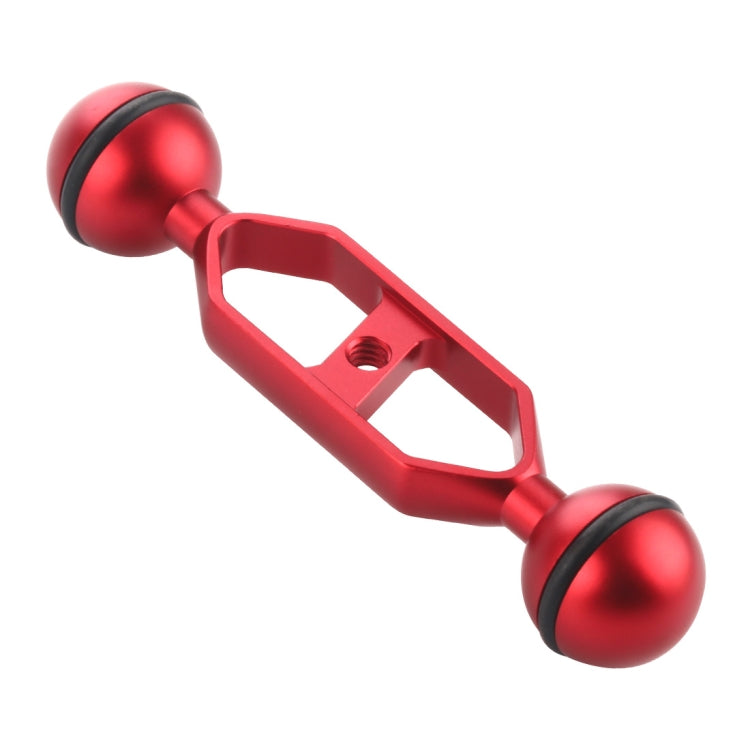 PULUZ 5.0 inch 12.6cm Aluminum Alloy Dual Balls Arm, Ball Diameter: 25mm, 5.0 inch (Blue), 5.0 inch (Red), 5.0 inch (Black)