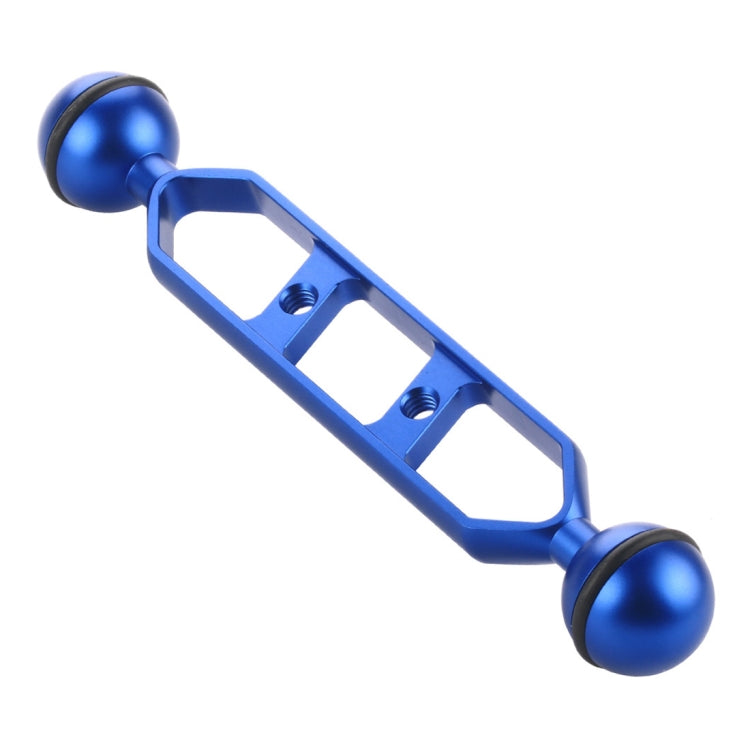 PULUZ 7.0 inch 17.7cm Aluminum Alloy Dual Balls Arm, Ball Diameter: 25mm, 7.0 inch (Black), 7.0 inch (Blue), 7.0 inch (Red)