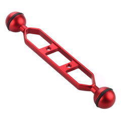 PULUZ 7.0 inch 17.7cm Aluminum Alloy Dual Balls Arm, Ball Diameter: 25mm, 7.0 inch (Black), 7.0 inch (Blue), 7.0 inch (Red)