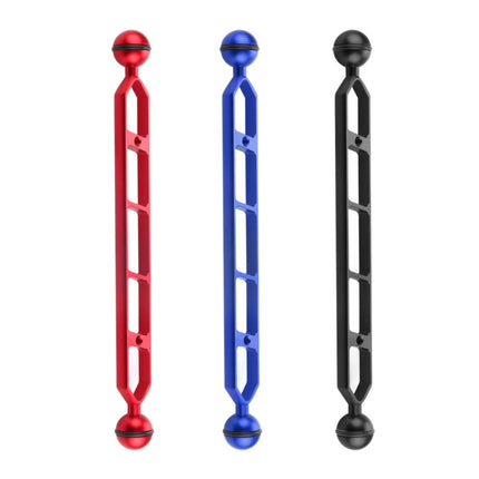 PULUZ 11.0 inch 27.9cm Aluminum Alloy Dual Balls Arm, Ball Diameter: 25mm, 11.0 inch (Red), 11.0 inch (Black), 11.0 inch (Blue)