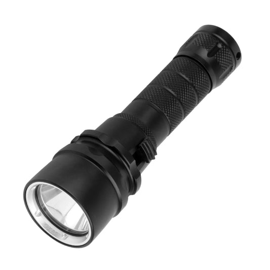 PULUZ 1000LM Aluminum Alloy 50m Depth Diving LED Flashlight Cold White Light Torch Light, 1000LM/Powered by 1 Battery