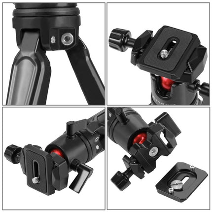 PULUZ Pocket Mini Metal Desktop Tripod Mount with 360 Degree Ball Head for DSLR & Digital Cameras, Adjustable Height: 11-21cm, Desktop Tripod with Head
