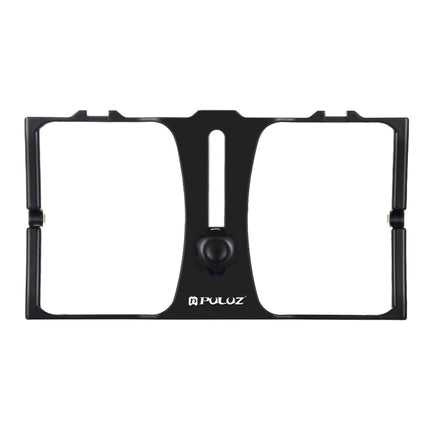 PULUZ Vlogging Live Broadcast Smartphone Video Rig Filmmaking Recording Handle Stabilizer Bracket for iPhone, Galaxy, Huawei, Xiaomi, HTC, LG, Google, and Other Smartphones, Vlogging Rig
