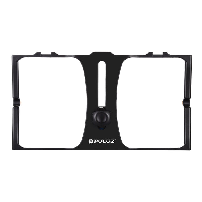 PULUZ Vlogging Live Broadcast Smartphone Video Rig Filmmaking Recording Handle Stabilizer Bracket for iPhone, Galaxy, Huawei, Xiaomi, HTC, LG, Google, and Other Smartphones, Vlogging Rig