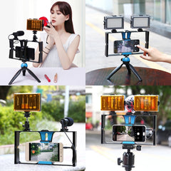 PULUZ Vlogging Live Broadcast Smartphone Video Rig Filmmaking Recording Handle Stabilizer Bracket for iPhone, Galaxy, Huawei, Xiaomi, HTC, LG, Google, and Other Smartphones, Vlogging Rig, Vlogging Rig(UAE)