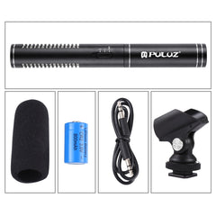 PULUZ Professional Interview Condenser Video Shotgun Microphone with 3.5mm Audio Cable for DSLR & DV Camcorder, Microphone