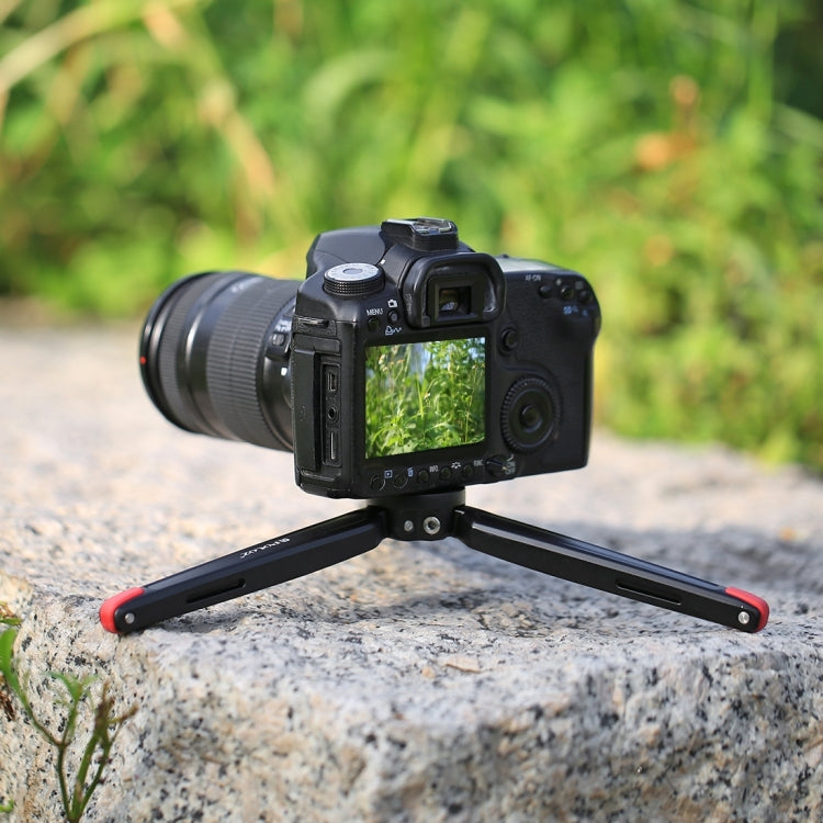 PULUZ Pocket Mini Metal Desktop Tripod Mount with 1/4 inch to 3/8 inch Thread Adapter Screw for DSLR & Digital Cameras, Adjustable Height: 4.5-15cm, Load: 20kg