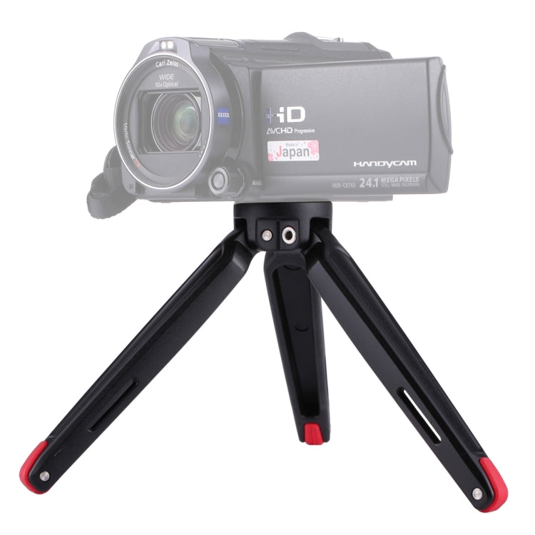 PULUZ Pocket Mini Metal Desktop Tripod Mount with 1/4 inch to 3/8 inch Thread Adapter Screw for DSLR & Digital Cameras, Adjustable Height: 4.5-15cm, Load: 20kg