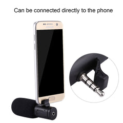 PULUZ 3.5mm Audio Stereo Recording Vlogging Professional Interview Microphone for DSLR & DV Camcorder, Smartphones, Mini Microphone(AE), Mini Microphone