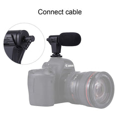 PULUZ 3.5mm Audio Stereo Recording Vlogging Professional Interview Microphone for DSLR & DV Camcorder, Smartphones, Mini Microphone(AE), Mini Microphone