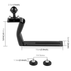 PULUZ Z Shape Aluminum Alloy Handle Bracket Extension Arm Holder for Diving Underwater Photography System, Z Shape Handle