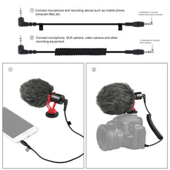 PULUZ Professional Interview Condenser Video Shotgun Microphone with 3.5mm Audio Cable for DSLR & DV Camcorder, Shotgun Microphone