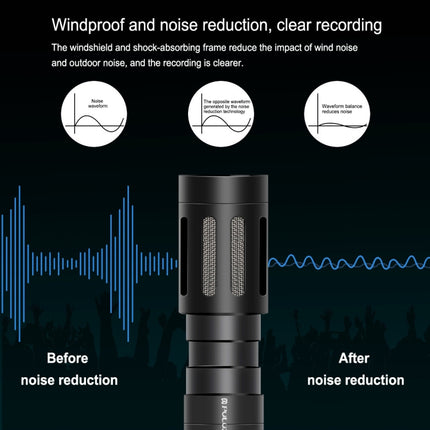 PULUZ Professional Interview Condenser Video Shotgun Microphone with 3.5mm Audio Cable for DSLR & DV Camcorder, Shotgun Microphone