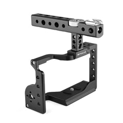 PULUZ Video Camera Cage Stabilizer with Handle for Sony A6600 / ILCE-6600, For Sony A6600