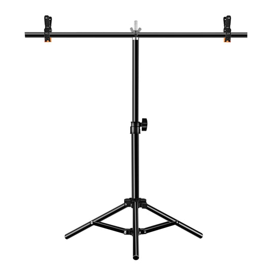 67 cm T-förmiger Hintergrund-Ständer für Fotostudios, Hintergrund-Querstangenhalterung mit Clips, ohne Hintergrund, Hintergrundständer