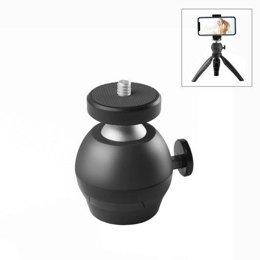 PULUZ 1/4 inch Screw Aluminum Alloy Ball Head ABS Tripod Adapter, Ball Head(Black), Ball Head(Blue), Ball Head(Red)