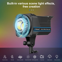 PULUZ 220V 150W Studio Video Light  3200K-5600K Dual Color Temperature Built-in Dissipate Heat System with Remote Control, 150W 3200K-5600K AU Plug, 150W 3200K-5600K EU Plug, 150W3200K-5600K UK Plug, 150W 3200K-5600K US Plug