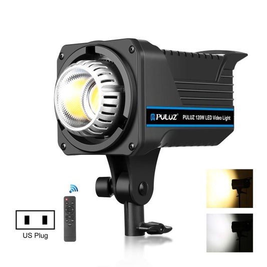 PULUZ 220V 120W Studio Video Light Dual Color Temperature Built-in Dissipate Heat System with Remote Control, 120W 2700K-6500K US Plug, 120W 2700K-6500K EU Plug, 120W 2700K-6500K UK Plug