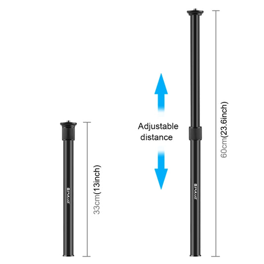 PULUZ Telescopic Extension Central Shaft Rod Monopod Holder, Rod Length: 33-60cm, Extension Rod