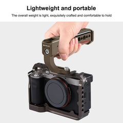 PULUZ Camera Wooden Top Handle with Cold Shoe Mount for Mirrorless Camera Cage Stabilizer, For Mirrorless Camera Handle