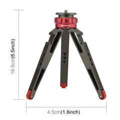 PULUZ Desktop Vlogging Live Tripod Holder with Cold Shoe Bases for DSLR & Digital Cameras, Adjustable Height: 7.5-14.5cm, Desktop Live Tripod