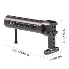 PULUZ Handheld Video Stabilizer Top Handle with 3 Cold Shoes Mount for Camera Cage, For Camera Cage Top Handle