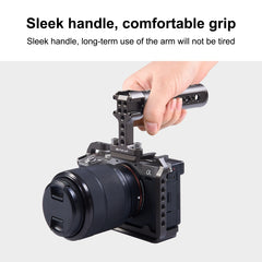 PULUZ Handheld Video Stabilizer Top Handle with 3 Cold Shoes Mount for Camera Cage, For Camera Cage Top Handle