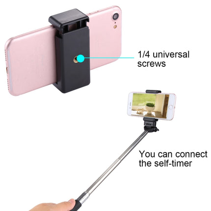PULUZ Selfie Sticks Tripod Mount Phone Clamp with 1/4 inch Screw Hole for iPhone, Samsung, HTC, Sony, LG and other Smartphones, Sticks Tripod Clamp