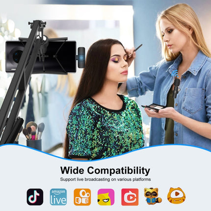 PULUZ Wireless Lavalier Noise Reduction Reverb Microphone for Type-C / USB-C Device, Support Phone Charging