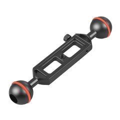 PULUZ 7.9 inch 20cm Adjustable Aluminum Alloy Dual Balls Arm with 1/4 Thread, Ball Diameter: 25mm, 7.9 inch(Black), 7.9 inch(Red)