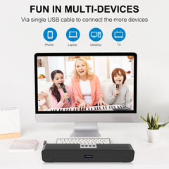 PULUZ 10W Soundbar Wired Wireless Bluetooth Surround Speaker