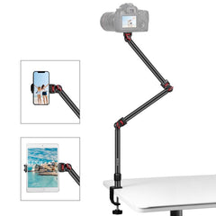 PULUZ Overhead Camera Mount C-Clamp Desk Stand Live Holder