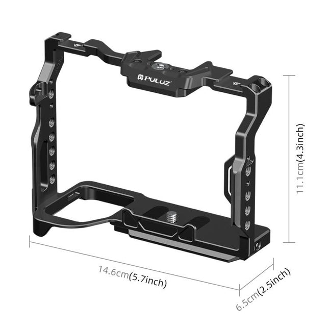 PULUZ Metal Camera Cage Stabilizer Rig for Sony A7 IV / ILCE-7M4 / A7M4 / A7M3 / A7R3  / A7R III / A7R5, For Sony A7 IV Cage