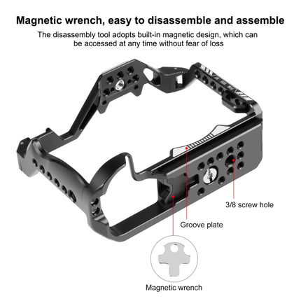 For Canon EOS R7 PULUZ Metal Camera Cage Stabilizer Rig