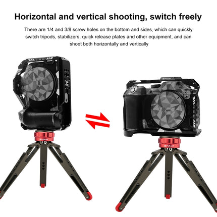 For Canon EOS R7 PULUZ Metal Camera Cage Stabilizer Rig