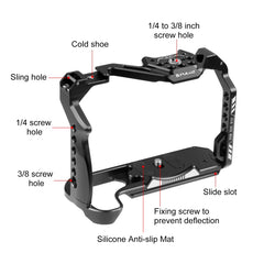 For Canon EOS R10 PULUZ Metal Camera Cage Stabilizer Rig, For Canon EOS R10 Cage