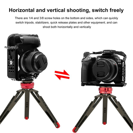 For Canon EOS R10 PULUZ Metal Camera Cage Stabilizer Rig
