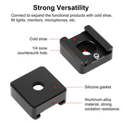 PULUZ Expand Cold Shoe Mount Adapter Mikrofon Blitzlicht Aluminiumlegierung Halterung, PULUZ Expand Cold Shoe