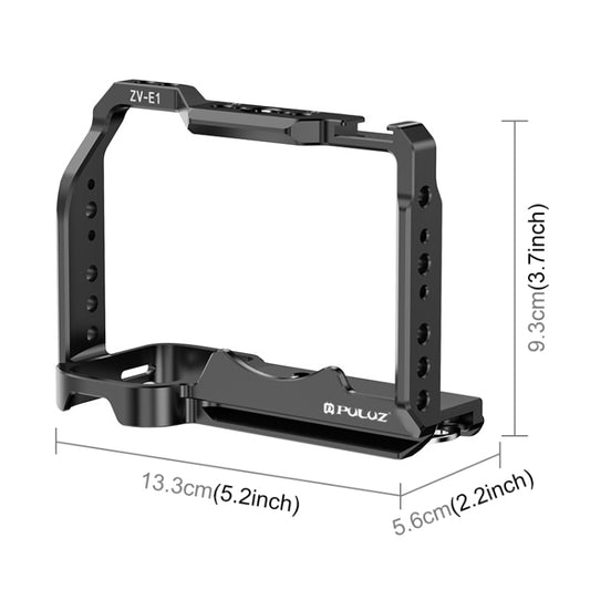 For Sony ZV-E1 PULUZ Aluminum Alloy Camera Cage Stabilizer