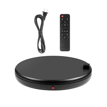 PULUZ 45cm Remote Control Adjusting Speed Rotating Turntable Display Stand with Power Socket, Black, Load 100kg, 45cm Load 100kg Black US Plug with Power Socket, 45cm Load 100kg Black UK Plug with Power Socket                                           ...