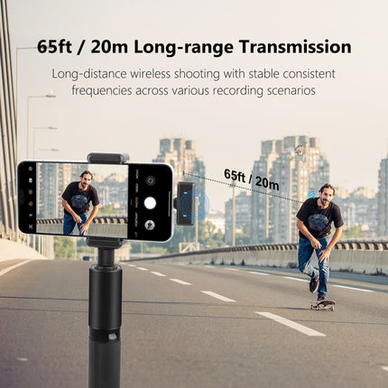 PULUZ Magnetic Lavalier Wireless Microphone with Charging Case Box, Type-C RX Receiver and 2 TX Microphones