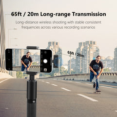PULUZ Magnetic Lavalier Wireless Microphone with Charging Case Box, 8 Pin RX Receiver and 2 TX Microphones, 8 Pin 2 TX + 1 RX, with Charging Case Box