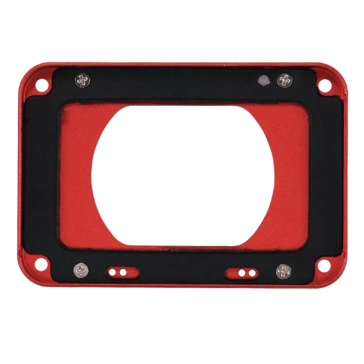 Panel frontal de aleación de aluminio PULUZ + lente con filtro UV de 37 mm + parasol para Sony RX0/RX0 II, con tornillos y destornilladores, panel frontal rojo, panel frontal negro
